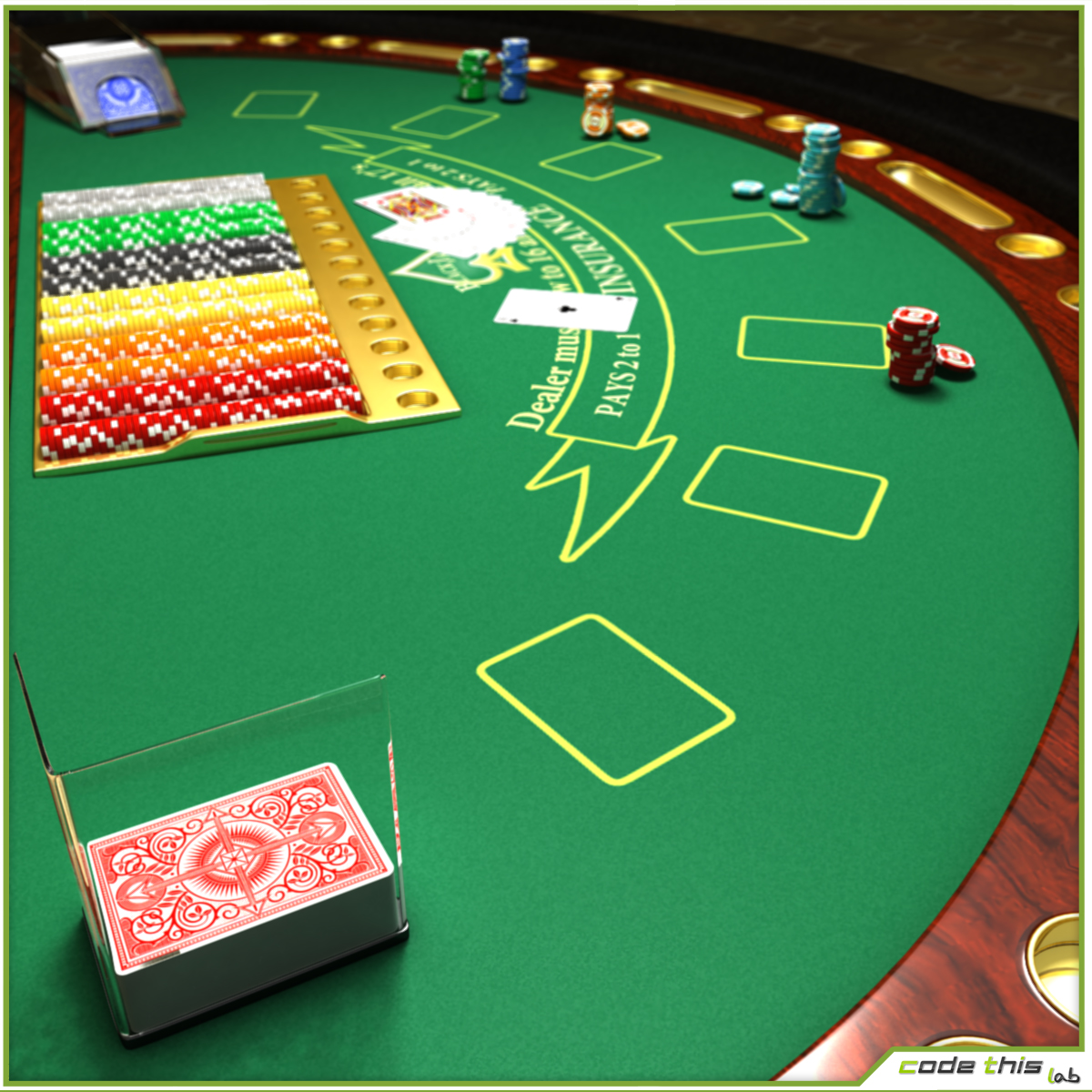 Table Casino Blackjack Code This Lab Srl